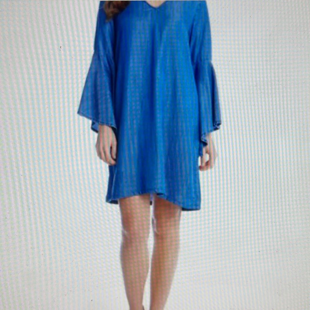 Karen by Karen Kane Bell Sleeve Denim Dress Sz L
